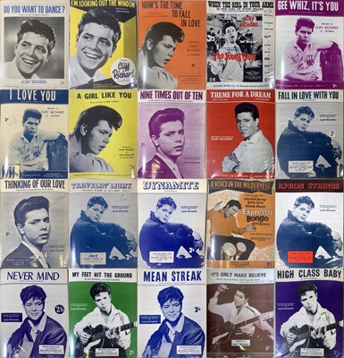 Lot 38 - CLIFF RICHARD - MUSIC SHEETS.