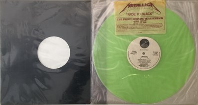 Lot 208 - METALLICA - FADE TO BLACK 12" PROMO (GREEN VINYL - ELEKTRA ED 5042)