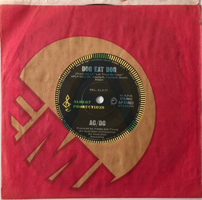 Lot 305 - AC/DC - DOG EAT DOG/ CARRY ME HOME 7" PROMO (AUSTRALIAN - AP-11303)