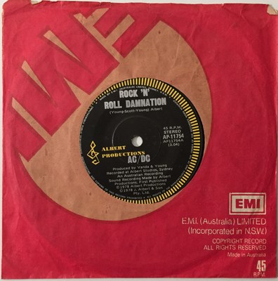 Lot 308 - AC/DC - ROCK N ROLL DAMNATION/ COLD HEARTED MAN 7" (AUSTRALIAN - AP-11754)