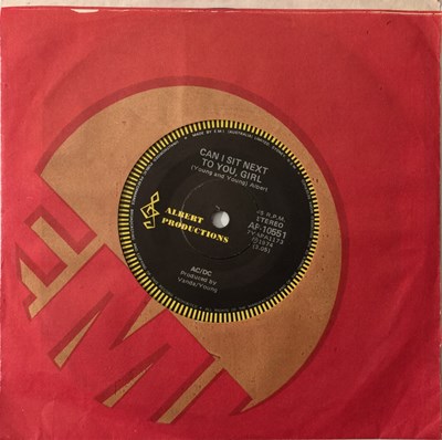 Lot 314 - AC/DC - CAN I SIT NEXT TO YOU, GIRL/ ROCKIN' IN THE PARLOUR 7" (AUSTRALIAN - AP-10551)