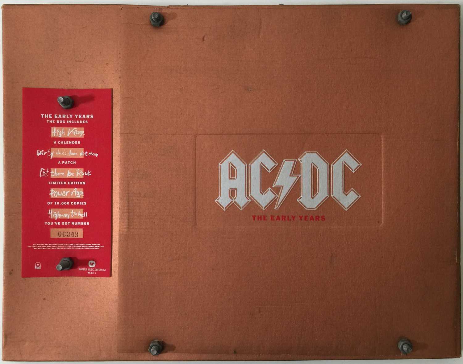 Lot 333 - AC/DC - THE EARLY YEARS LP BOX SET (LIMITED EDITION - ACDC 1)
