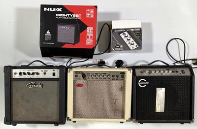 Lot 7 - FIVE GUITAR AMPLIFIERS (LANEY, NUX, CARLSBRO, STAGG)