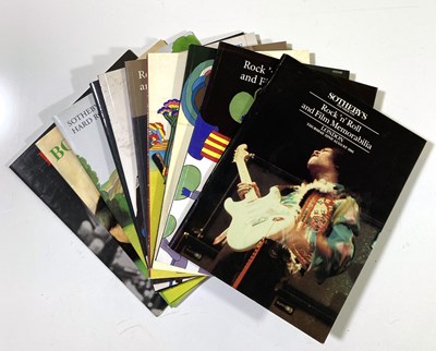 Lot 81 - ROCK, POP, MEMORABILIA AUCTION CATALOGUES.