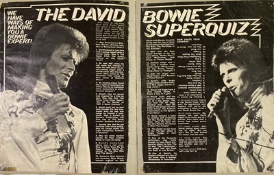 Lot 384 - DAVID BOWIE - PROGRAMMES, SCRAPBOOKS AND POSTER.