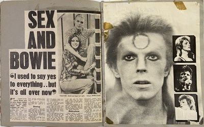 Lot 384 - DAVID BOWIE - PROGRAMMES, SCRAPBOOKS AND POSTER.
