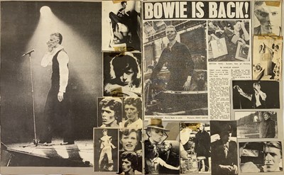 Lot 384 - DAVID BOWIE - PROGRAMMES, SCRAPBOOKS AND POSTER.