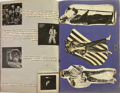 Lot 384 - DAVID BOWIE - PROGRAMMES, SCRAPBOOKS AND POSTER.