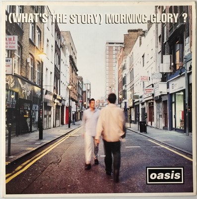 Lot 86 - OASIS - (WHAT'S THE STORY) MORNING GLORY LP (UK DAMONT ORIGINAL - CRELP 189)