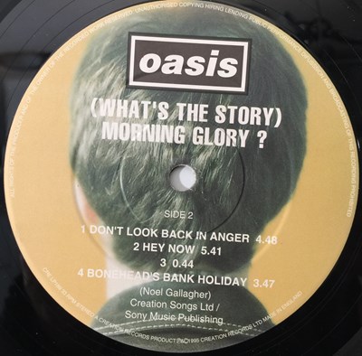 Lot 86 - OASIS - (WHAT'S THE STORY) MORNING GLORY LP (UK DAMONT ORIGINAL - CRELP 189)