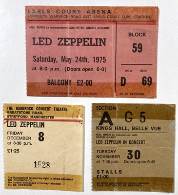 Lot 270 - LED ZEPPELIN CONCERT TICKETS.