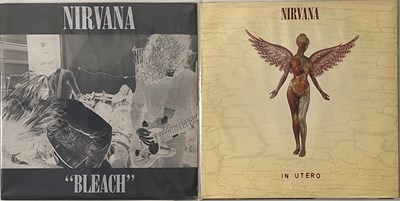 Lot 138 - NIRVANA - IN UTERO & BLEACH - ORIGINAL UK/EU PRESSING LPs