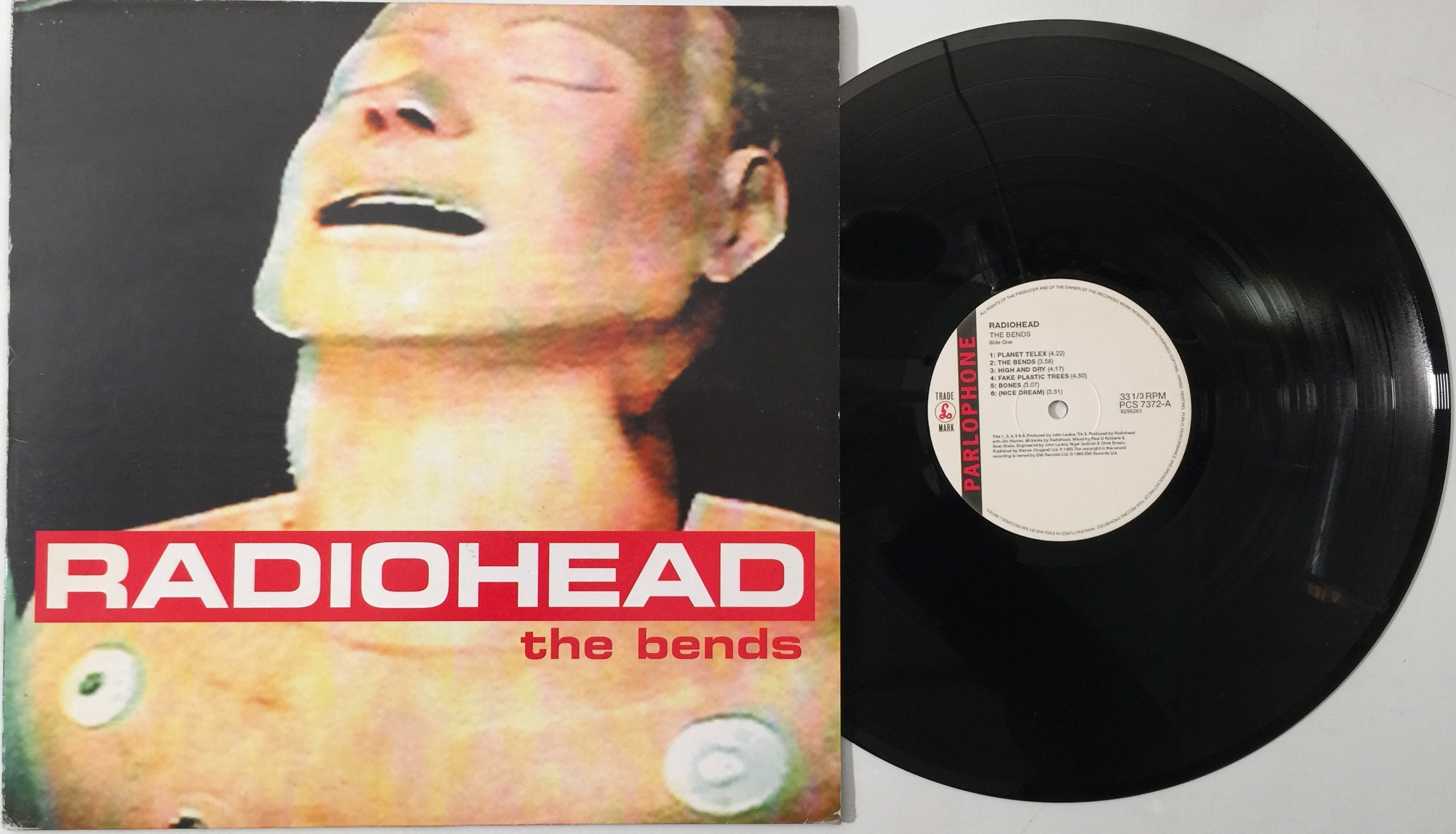 Lot 8 - RADIOHEAD - THE BENDS LP (2ND UK PRESSING -