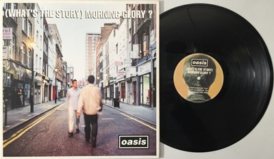 Lot 22 - OASIS - (WHAT'S THE STORY) MORNING GLORY? LP (ORIGINAL UK COPY - CRELP 189 - SUPERB CONDITION)
