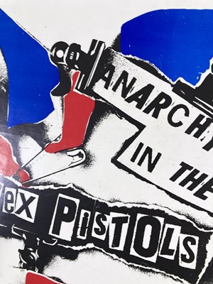 Lot 475 - SEX PISTOLS - NEVER MIND THE BOLLOCKS PROMOTIONAL POSTER.