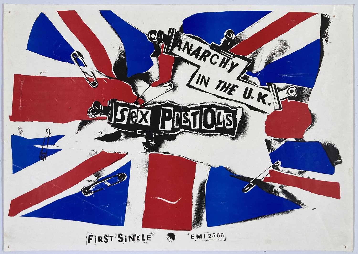 Lot 475 - SEX PISTOLS - NEVER MIND THE BOLLOCKS PROMOTIONAL POSTER.