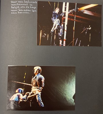 Lot 201 - DAVID BOWIE - GLASS SPIDER TOUR SCRAPBOOK WITH ORIGINAL PHOTOS
