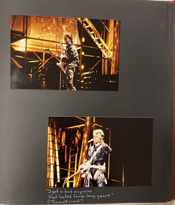 Lot 201 - DAVID BOWIE - GLASS SPIDER TOUR SCRAPBOOK WITH ORIGINAL PHOTOS