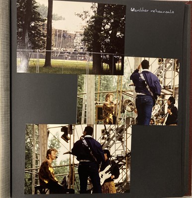 Lot 201 - DAVID BOWIE - GLASS SPIDER TOUR SCRAPBOOK WITH ORIGINAL PHOTOS