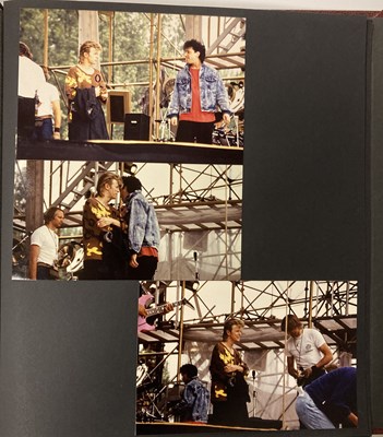 Lot 201 - DAVID BOWIE - GLASS SPIDER TOUR SCRAPBOOK WITH ORIGINAL PHOTOS