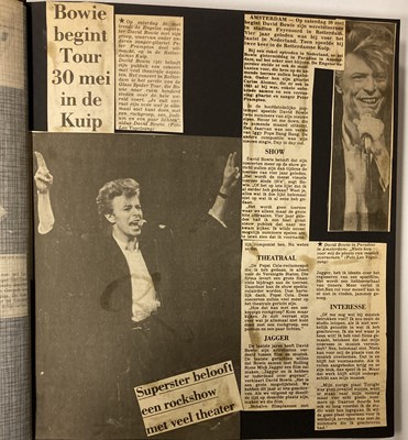 Lot 201 - DAVID BOWIE - GLASS SPIDER TOUR SCRAPBOOK WITH ORIGINAL PHOTOS