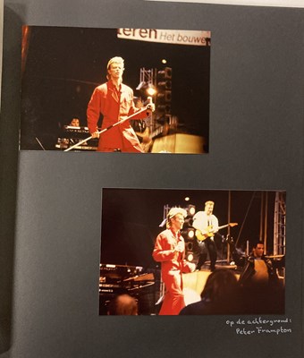 Lot 201 - DAVID BOWIE - GLASS SPIDER TOUR SCRAPBOOK WITH ORIGINAL PHOTOS
