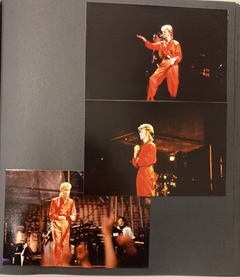 Lot 201 - DAVID BOWIE - GLASS SPIDER TOUR SCRAPBOOK WITH ORIGINAL PHOTOS