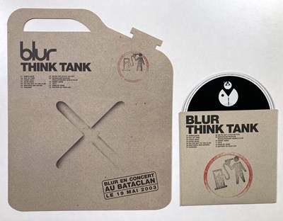 Lot 502 - BLUR / BANKSY - RARE PROMO CD WITH HAND-STAMPED BANKSY ARTWORK.
