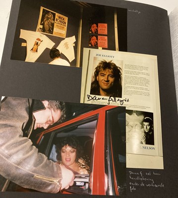 Lot 202 - MICK RONSON MEMORIAL CONCERT SCRAPBOOK WITH ORIGINAL PHOTOS