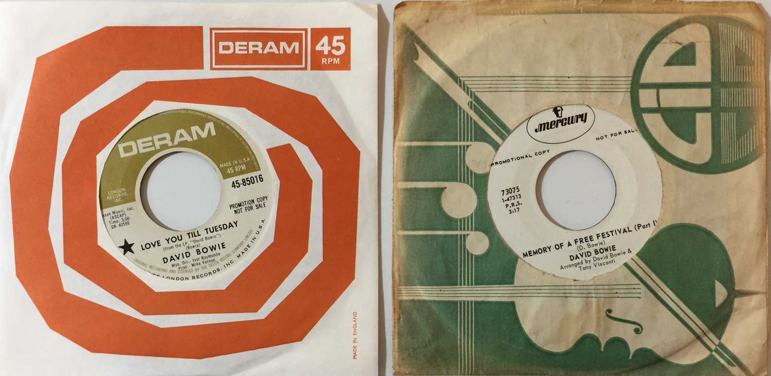 Lot 2 - DAVID BOWIE - 7" US PROMOS