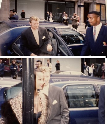 Lot 204 - DAVID BOWIE 1995 EXHIBITION SCRAPBOOK WITH ORIGINAL PHOTOS