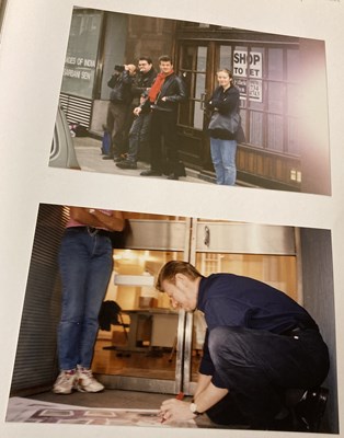 Lot 204 - DAVID BOWIE 1995 EXHIBITION SCRAPBOOK WITH ORIGINAL PHOTOS