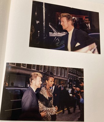 Lot 204 - DAVID BOWIE 1995 EXHIBITION SCRAPBOOK WITH ORIGINAL PHOTOS