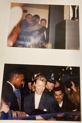 Lot 204 - DAVID BOWIE 1995 EXHIBITION SCRAPBOOK WITH ORIGINAL PHOTOS