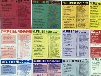 Lot 50 - 1960S MELODY MAKER / TOP 50 CHART SHEETS.