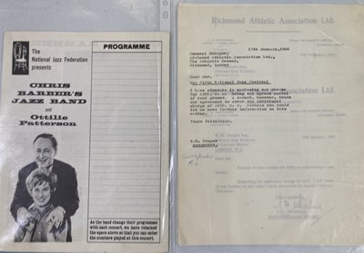 Lot 51 - NATIONAL JAZZ AND BLUES FESTIVAL - 1960S EPHEMERA / DOCUMENTS.