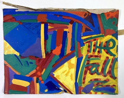 Lot 396 - MARK E. SMITH / THE FALL - ORIGINAL ARTWORK BY ANTHONY FROST.