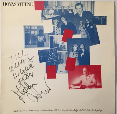 Lot 7 - ABBA - HOVAS VITTNE 12" (SIGNED - RED VINYL - POLAR JUB 50)