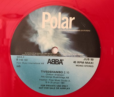 Lot 7 - ABBA - HOVAS VITTNE 12" (SIGNED - RED VINYL - POLAR JUB 50)