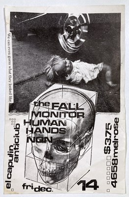 Lot 425 - MARK E. SMITH / THE FALL - A RARE HANDBILL FOR LOS ANGELES ANTICLUB 1979.