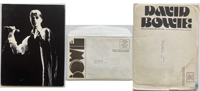 Lot 224 - DAVID BOWIE INTERNATIONAL FAN CLUB MEMORABILIA