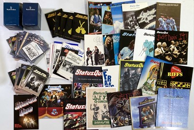 Lot 63 - STATUS QUO FAN CLUB MEMORABILIA/PROGRAMME ARCHIVE.
