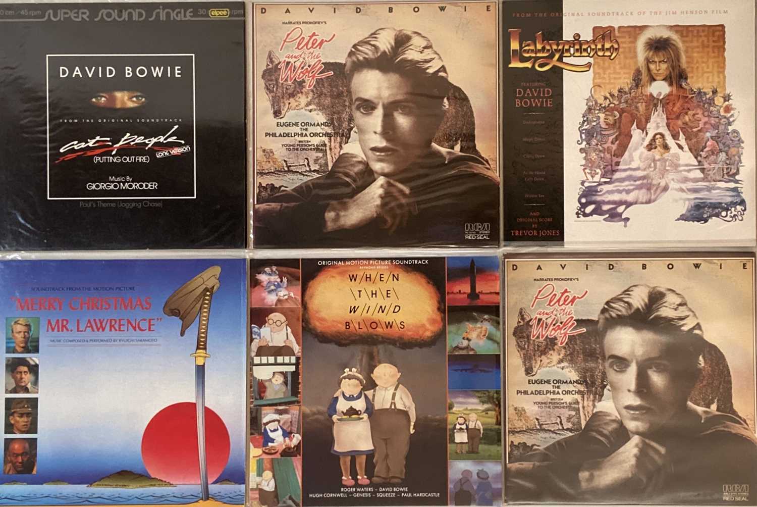 Lot 8 - DAVID BOWIE - SOUNDTRACK LPs