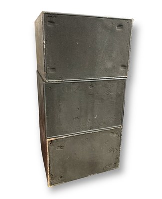 Lot 13 - STRAWBERRY STUDIOS - THREE VINTAGE SPEAKERS FROM STRAWBERRY RENTALS.