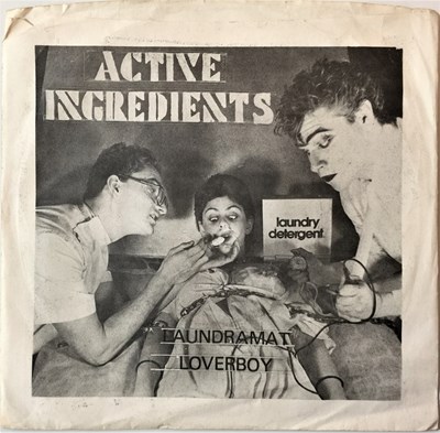 Lot 17 - ACTIVE INGREDIENTS - LAUNDRAMAT LOVERBOY 7" (ORIGINAL US RELEASE - ACTIVE RECORDS FRS 018)