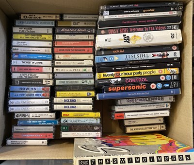 Lot 1069 - CD / CASSETTE / DVDs / BOOKS (CLASSIC ROCK & POP) COLLECTION