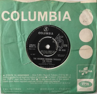 Lot 56 - DANTALION'S CHARIOT - THE MADMAN RUNNING THROUGH THE FIELDS 7" (OG UK COPY - COLUMBIA DB 8260)
