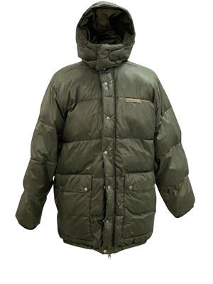 Lot 394 - NEW ORDER / JOY DIVISION - ADIDAS SPONSORED KHAKI PARKA OWNED AND WORN BY PETER HOOK.