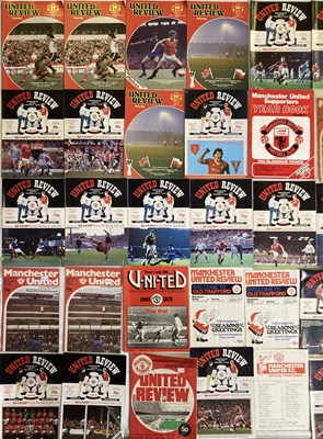 Lot 65 - MANCHESTER UNITED PROGRAMMES 70s/80s.