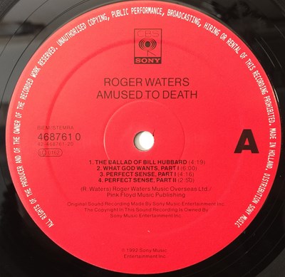 Lot 2 - ROGER WATERS - AMUSED TO DEATH LP (1992 OG - COLUMBIA 468761 0)